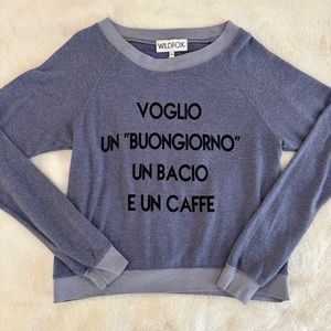 NWT Wildfox Voglio Sweater